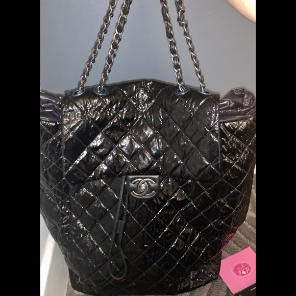 COPY - Authentic jumbo XL CHANEL lambskin backpack - Picture 8 of 8